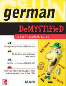 Rich Results on Google's SERP when searching for'German Demystified'